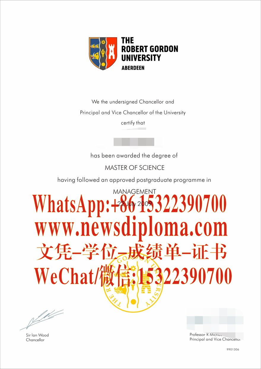 做个阿伯丁罗伯特戈登大学毕业证文凭证书